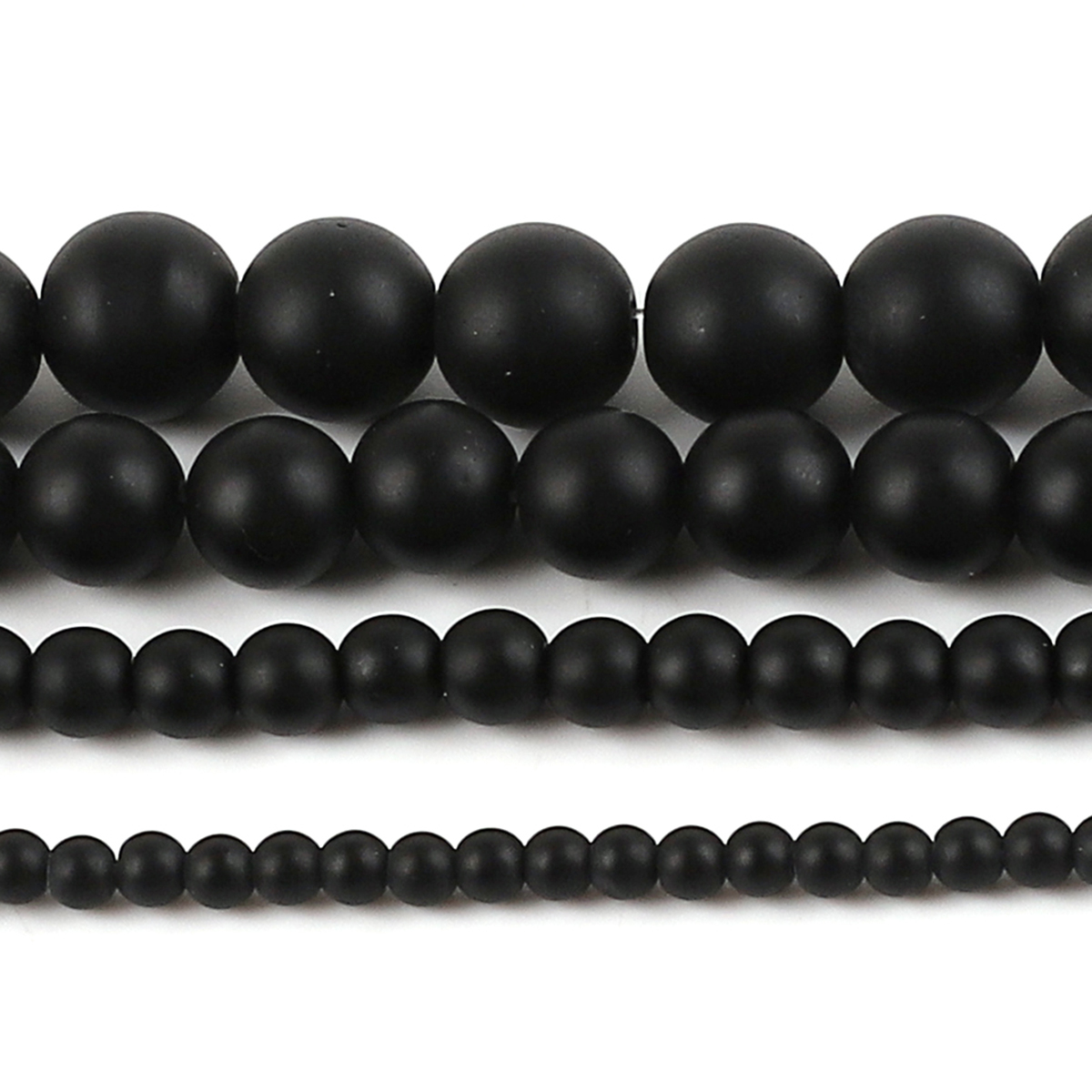 Black Frosted Matte Glass Bead – Jewelry Making Stones Bewertung und Preis
