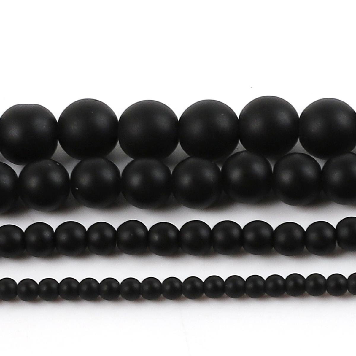 Black Frosted Matte Glass Bead – Jewelry Making Stones Bewertung und Preis