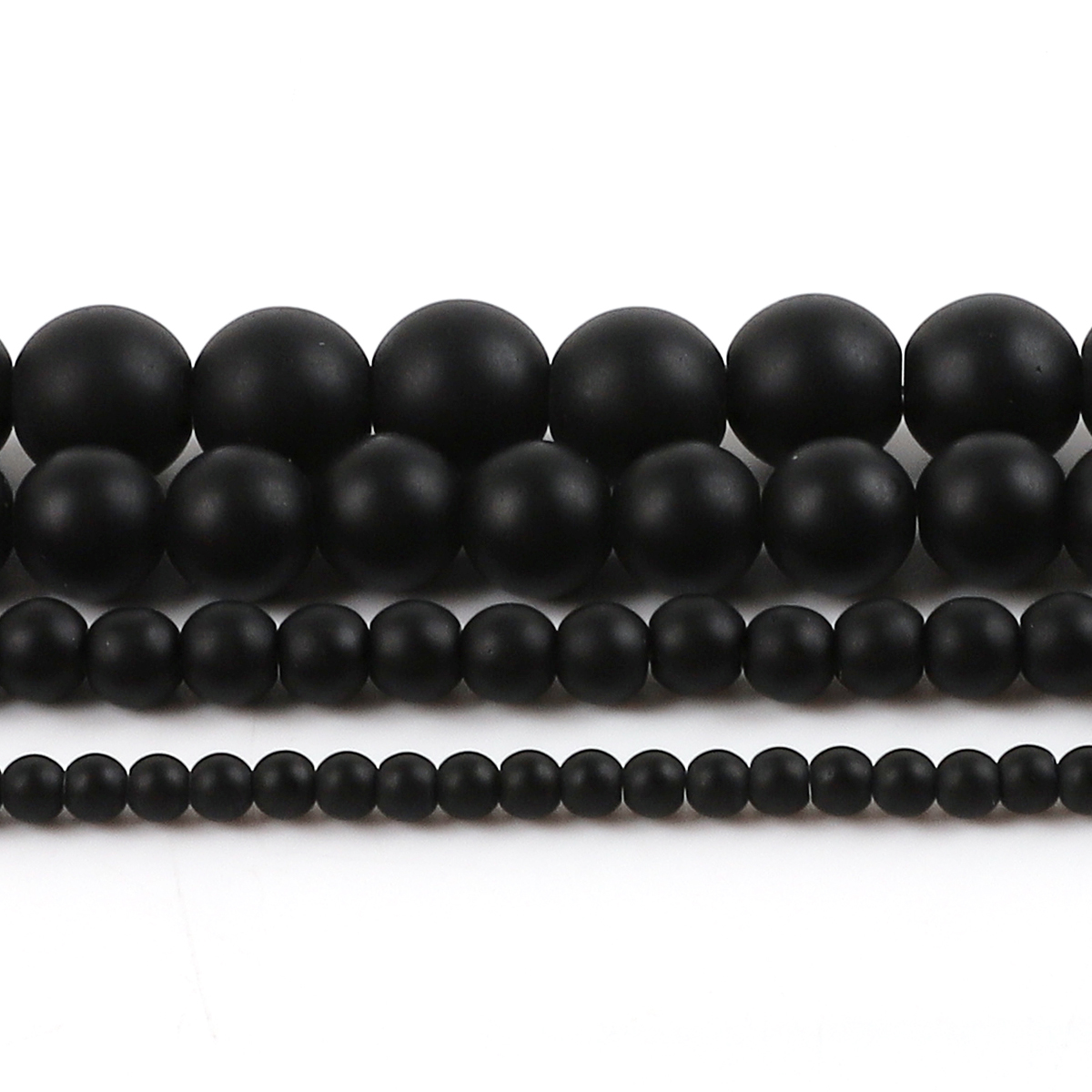 Black Frosted Matte Glass Bead – Jewelry Making Stones Bewertung und Preis