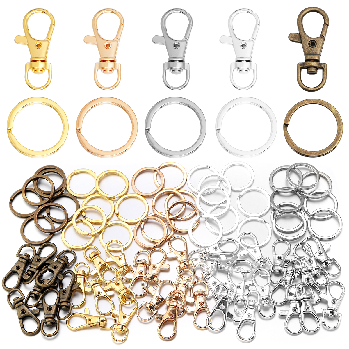 10Sets Alloy Swivel Lobster Cl – Jewelry Making Rings Bewertung und Preis