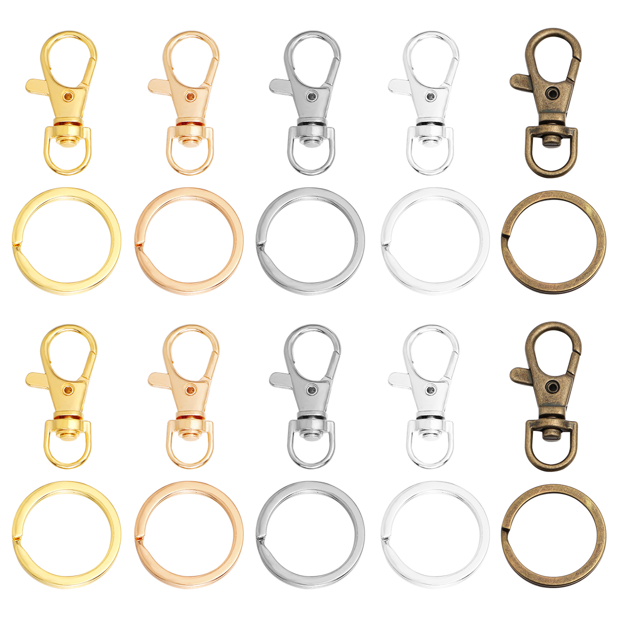 10Sets Alloy Swivel Lobster Cl – Jewelry Making Rings Bewertung und Preis