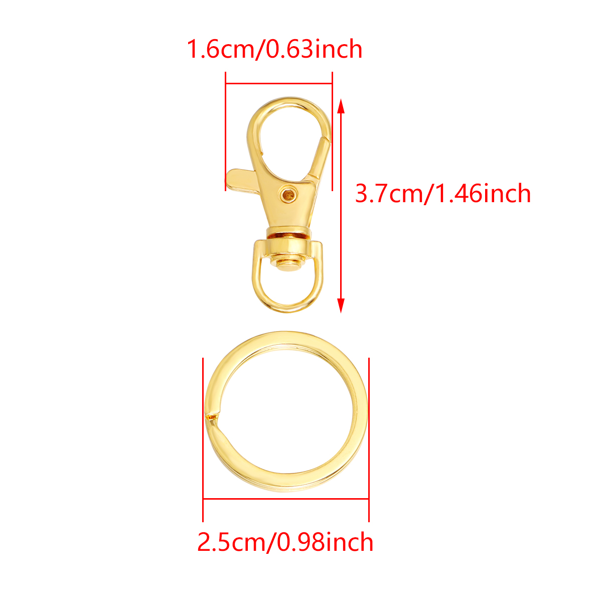 10Sets Alloy Swivel Lobster Cl – Jewelry Making Rings Bewertung und Preis