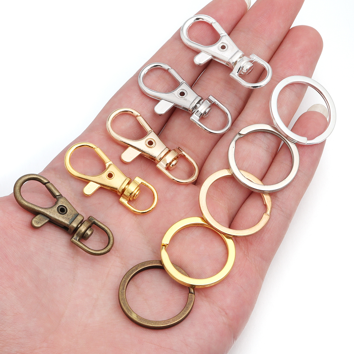 10Sets Alloy Swivel Lobster Cl – Jewelry Making Rings Bewertung und Preis